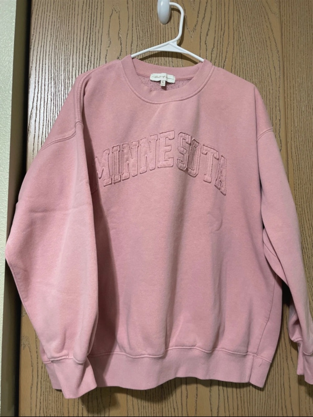 State of Mind Pink Minnesota Crew Sweatshirt